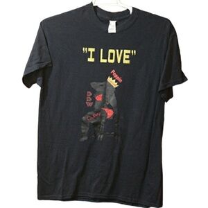 Gildan Black Tshirt I Love BBW Popping Queens Tshirt LG